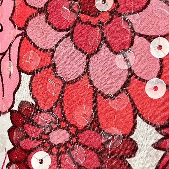 EUC VTG Anthropologie RUTH Sequins Denim Skirt Sz M - Picture 7 of 12